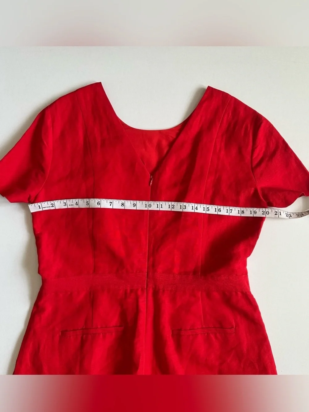 Banana Republic Linen Red Romper Size 12